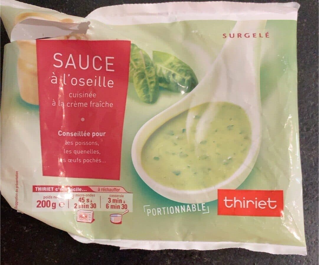 Thiriet Sauce à l’oseille packshot
