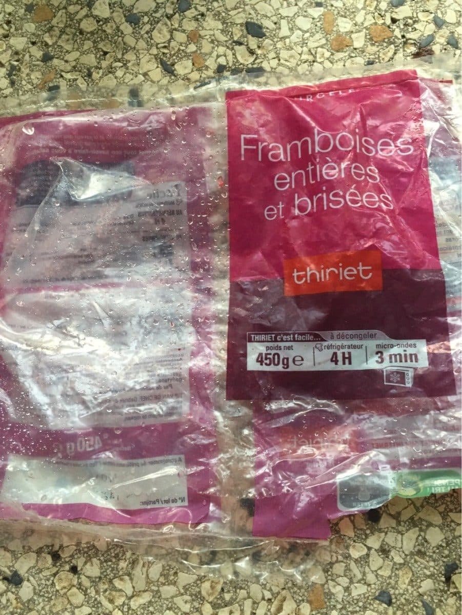 Thiriet Framboises entières et brisées packshot