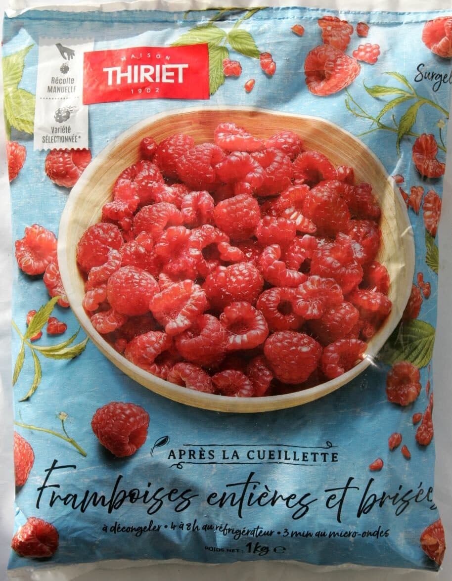 Thiriet Framboises entières et brisées packshot