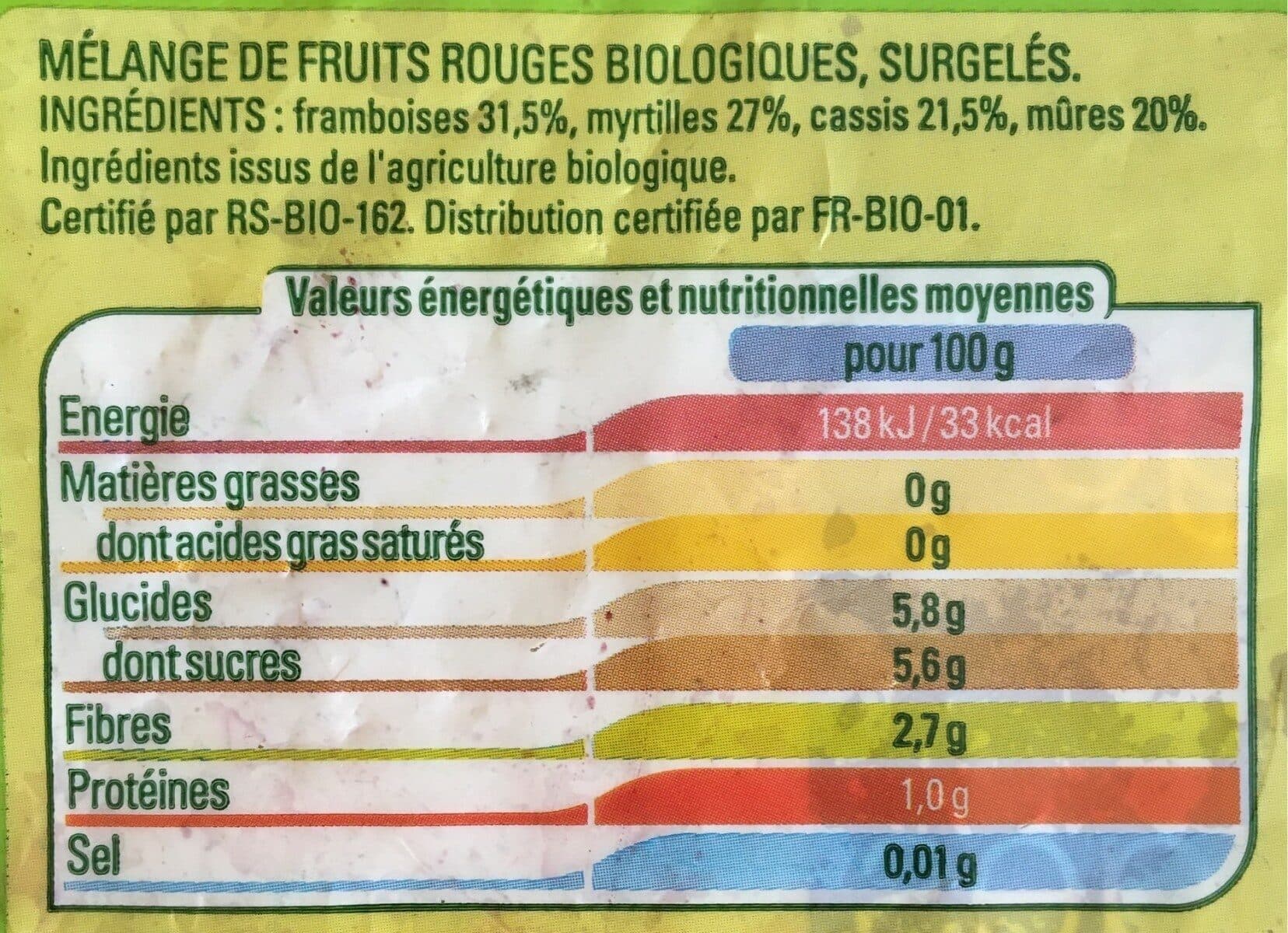 Thiriet Mélange de fruits rouges packshot