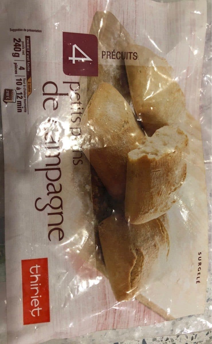 Thiriet 4 petits pains de campagne packshot