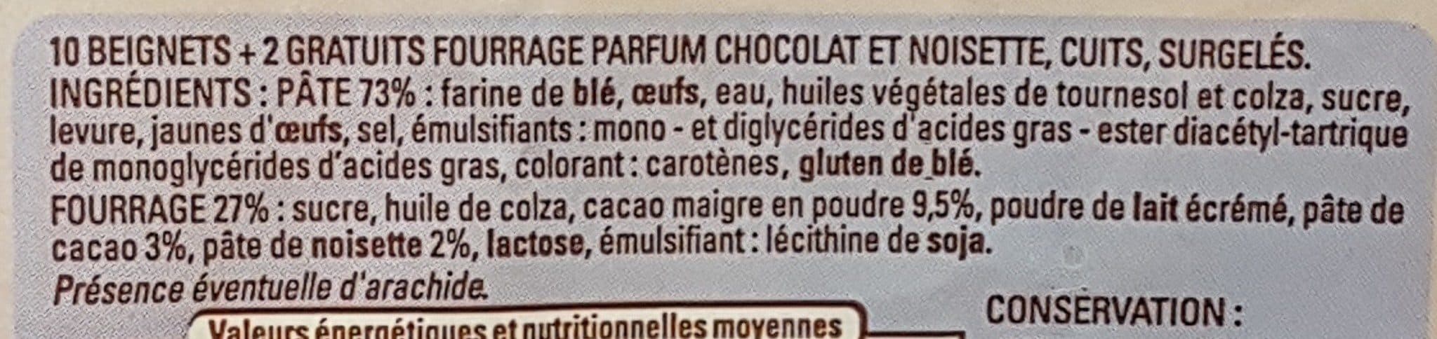 Thiriet Beignets fourrés chocolat noisette packshot