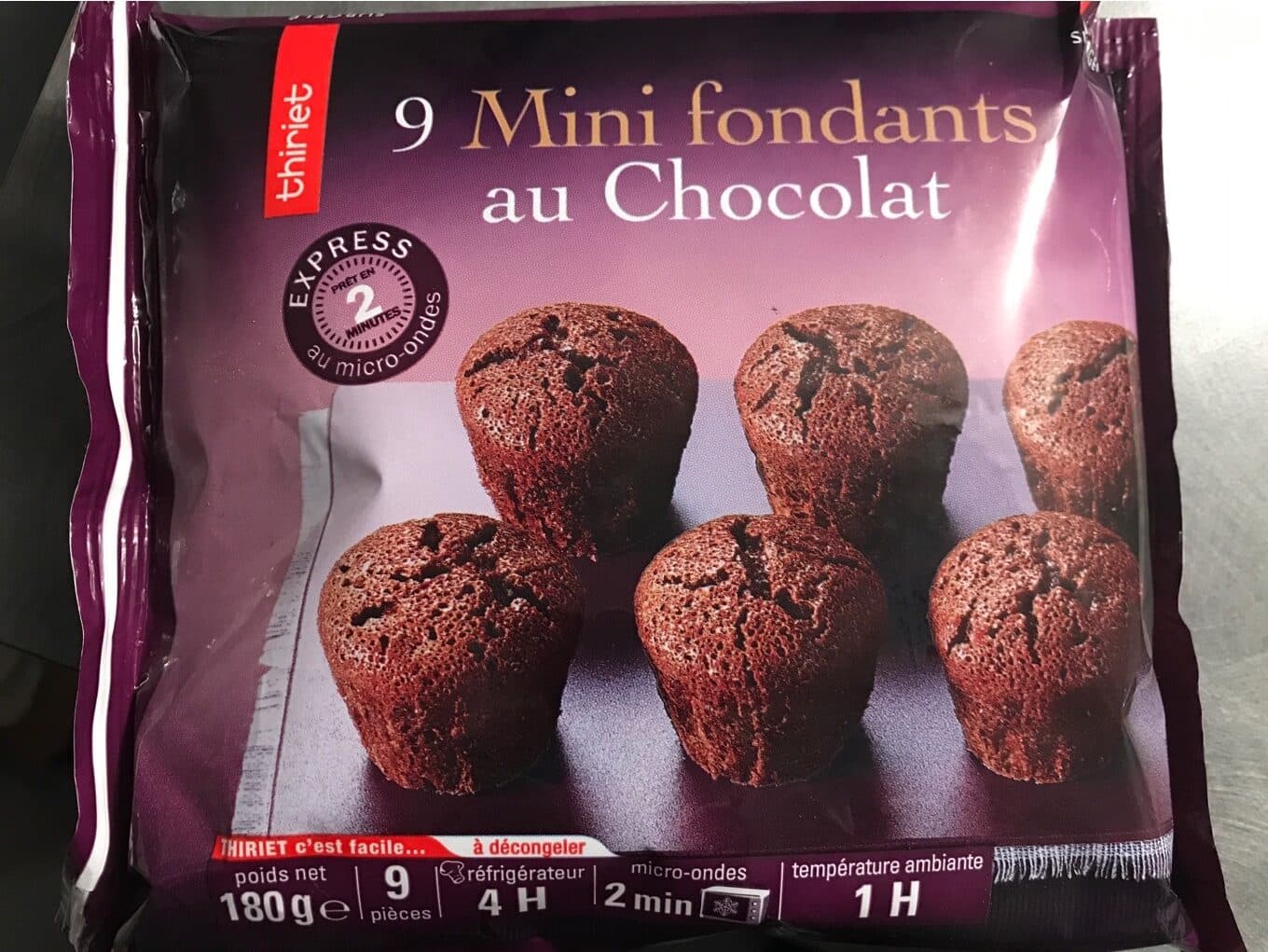 Thiriet 9 MINI FONDANT CHOCOLAT 180G packshot