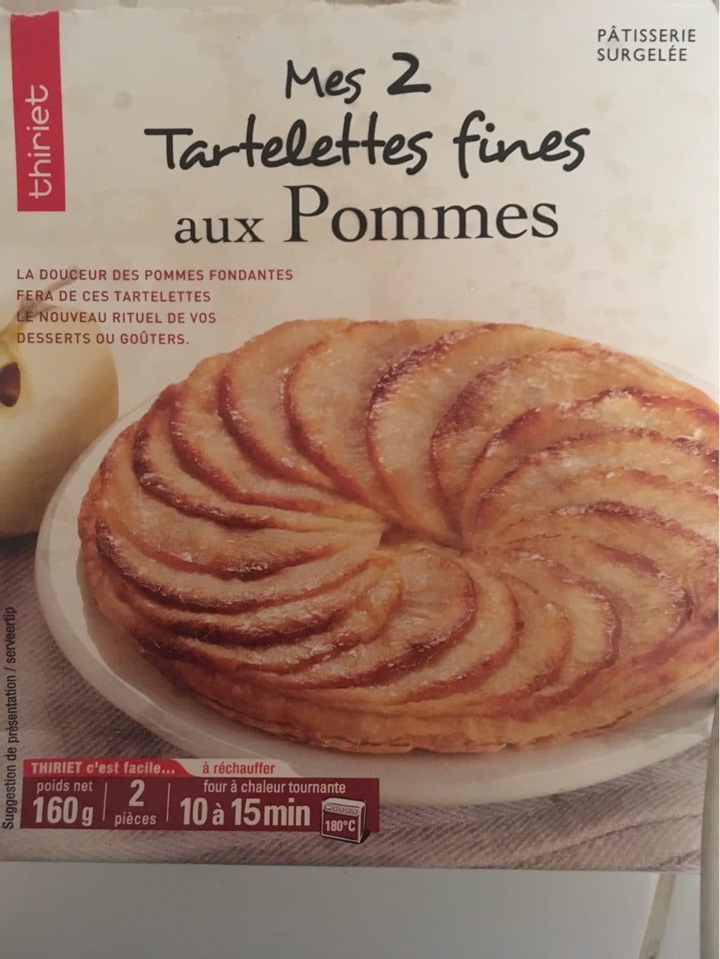 Thiriet 2 Tartelettes fines aux pommes packshot
