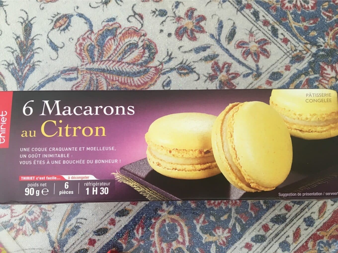 Thiriet 6 macarons au citron packshot