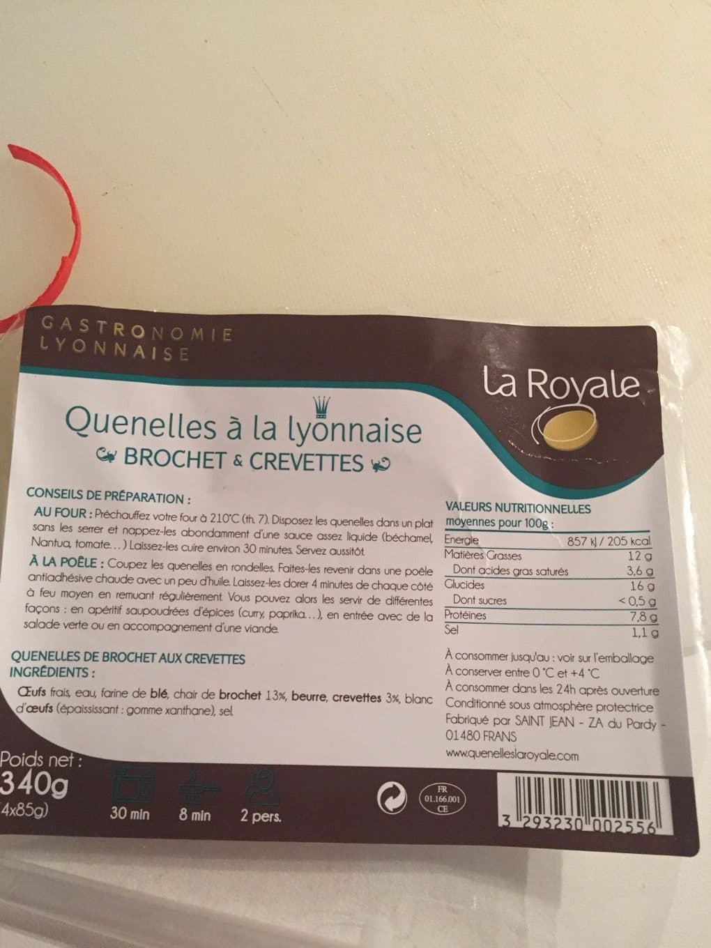 La Royale Quenelles brochet packshot
