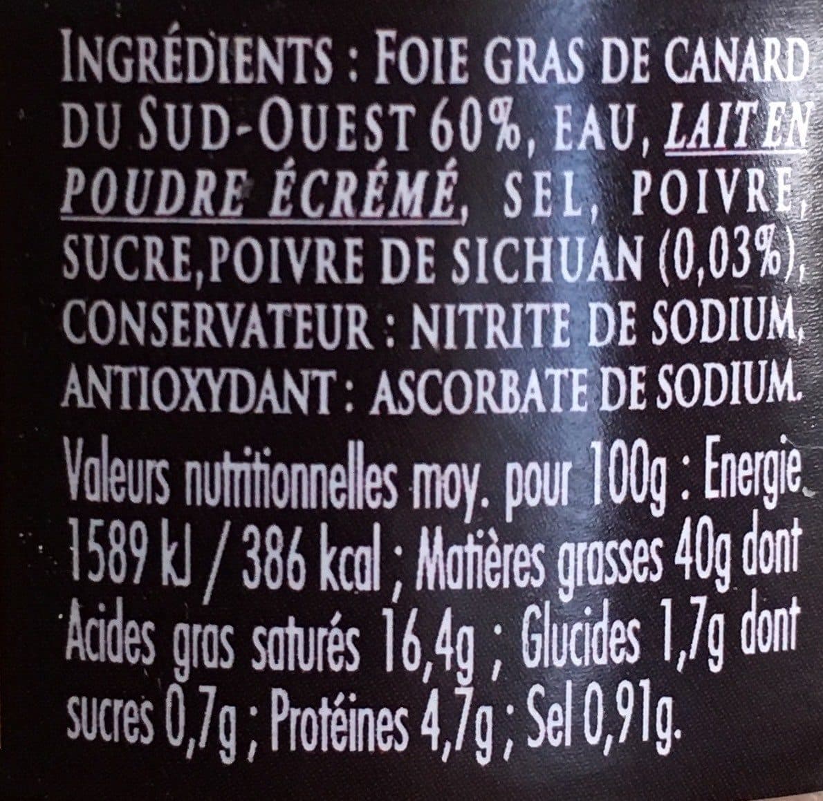 R.Junca Foie gras à tartiner au poivre de Sichuan packshot