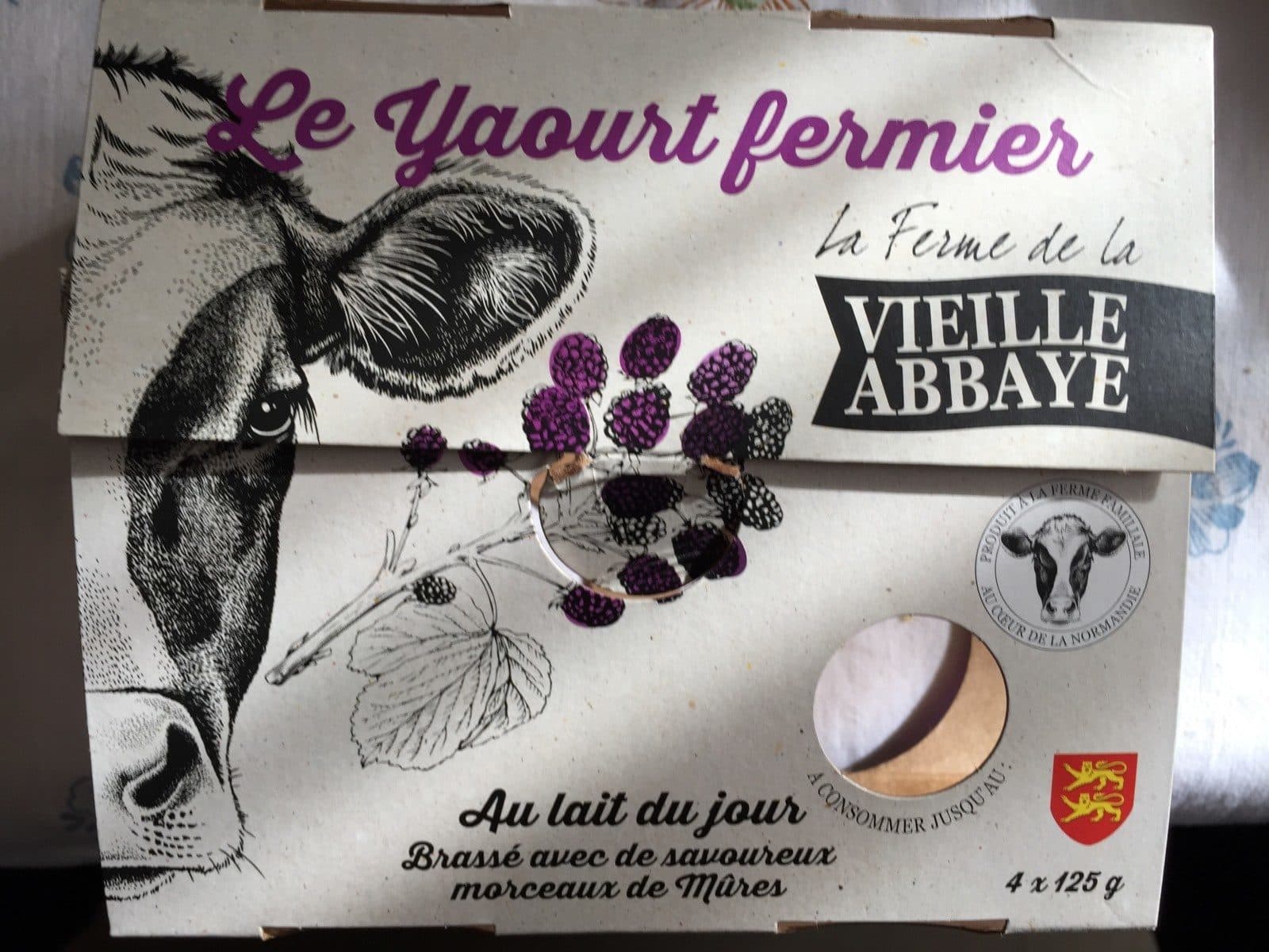 La Ferme de la Vieille Abbaye Le yaourt fermier packshot