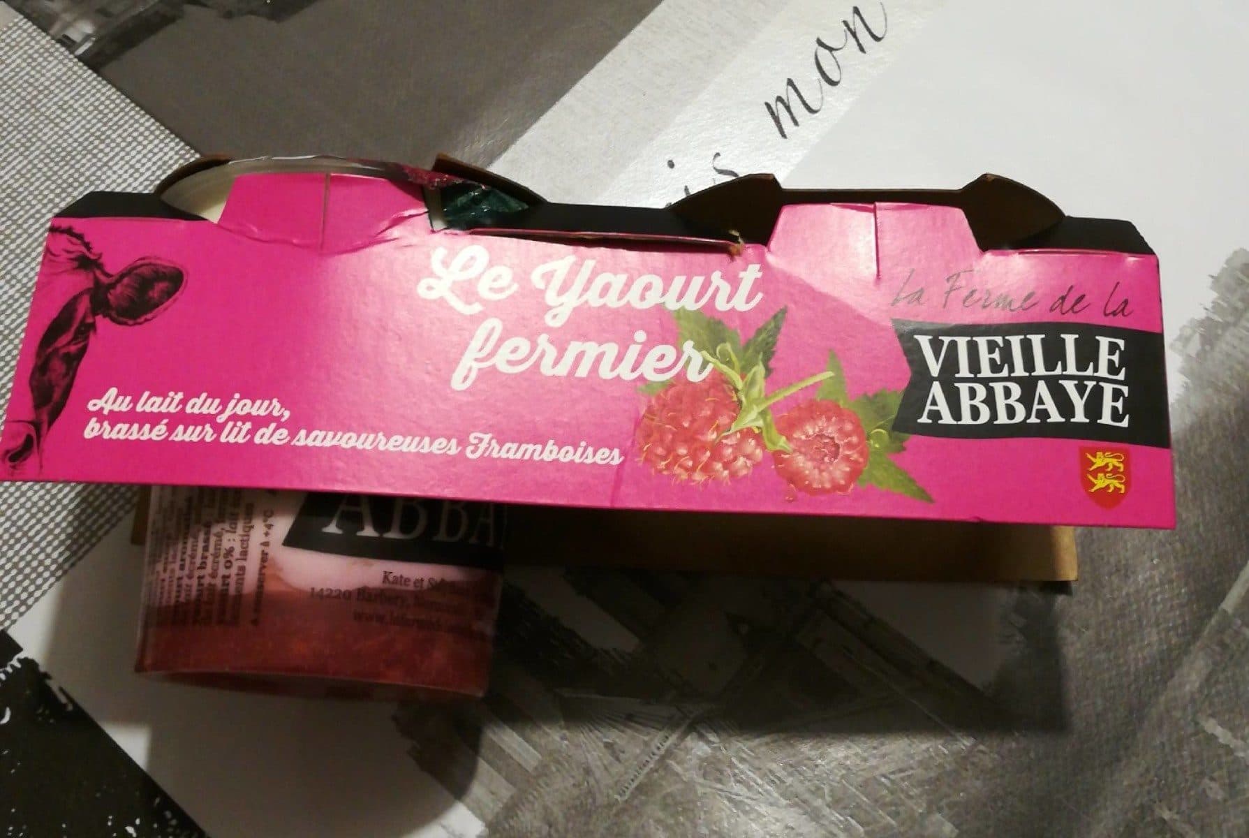 La Ferme de la Vieille Abbaye Le yaourt fermier Framboise packshot
