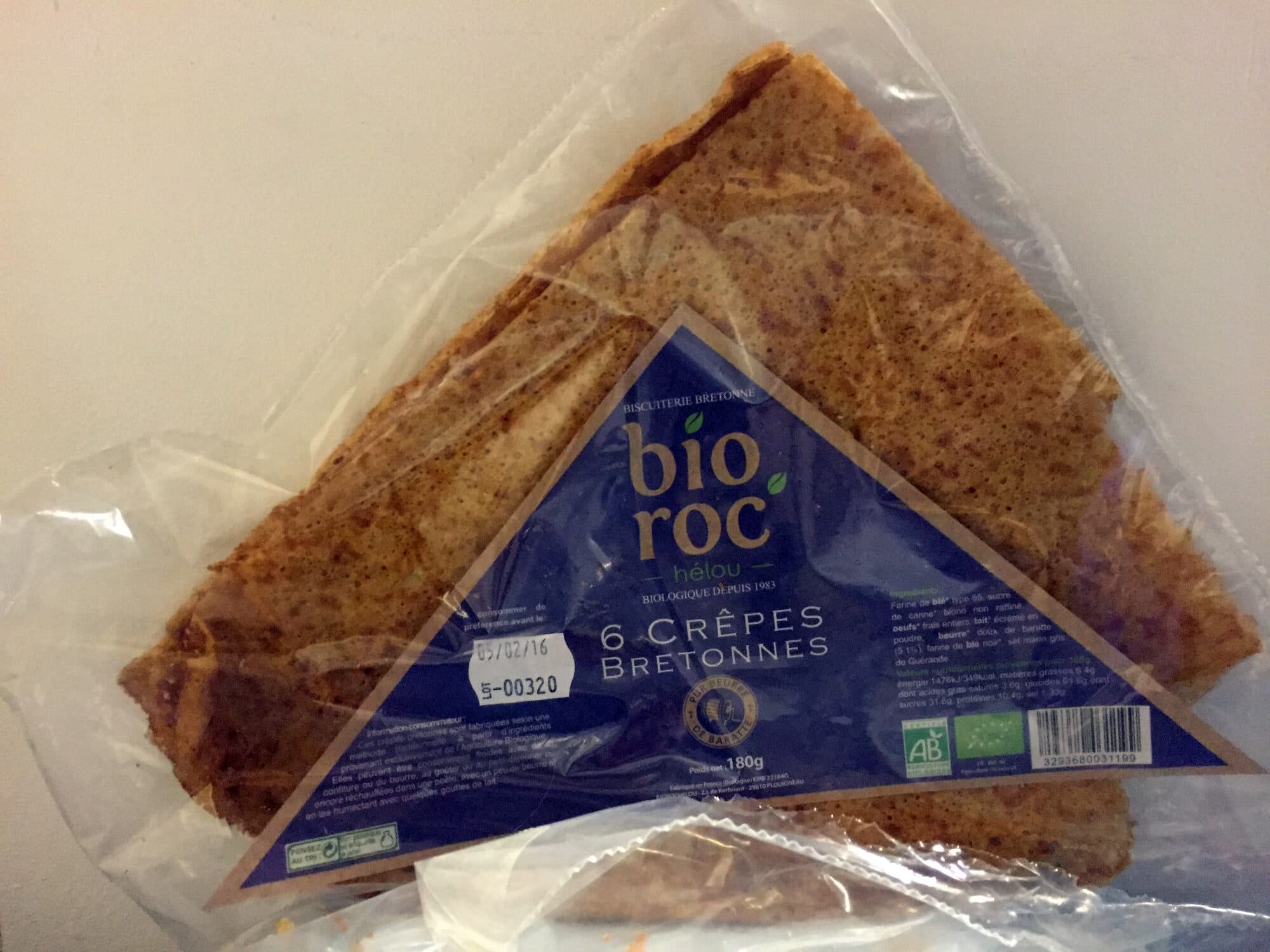 BIO ROC'HÉLOU 6 Crêpes Bretonnes packshot