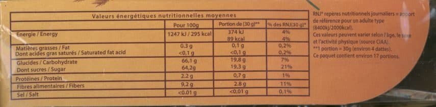 Holy Fruits Dattes branchées de Tunisie packshot