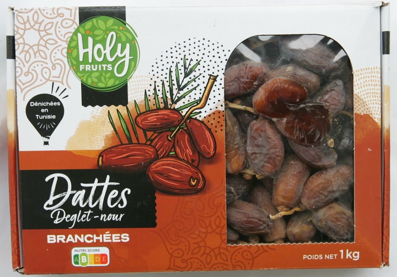 Holy Fruits Dattes Deglet-nour branchées packshot