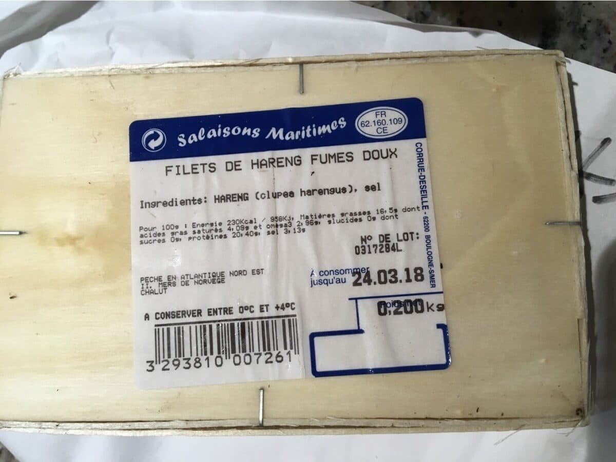 Open Food Facts Filets de Hareng fumes doux packshot