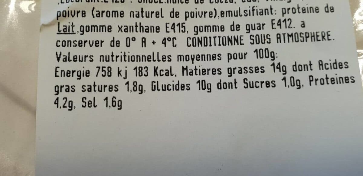 Open Food Facts Salade Piemontaise au Cervelas packshot