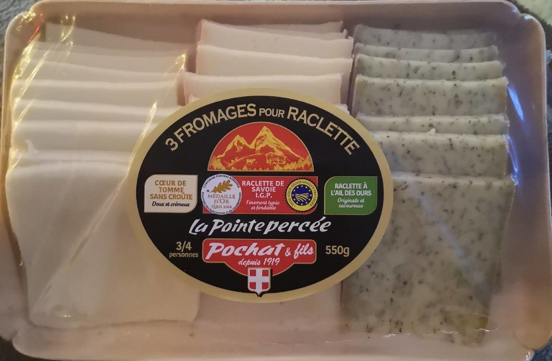 Pochat & fils 3 fromages pour raclette au lait cru packshot