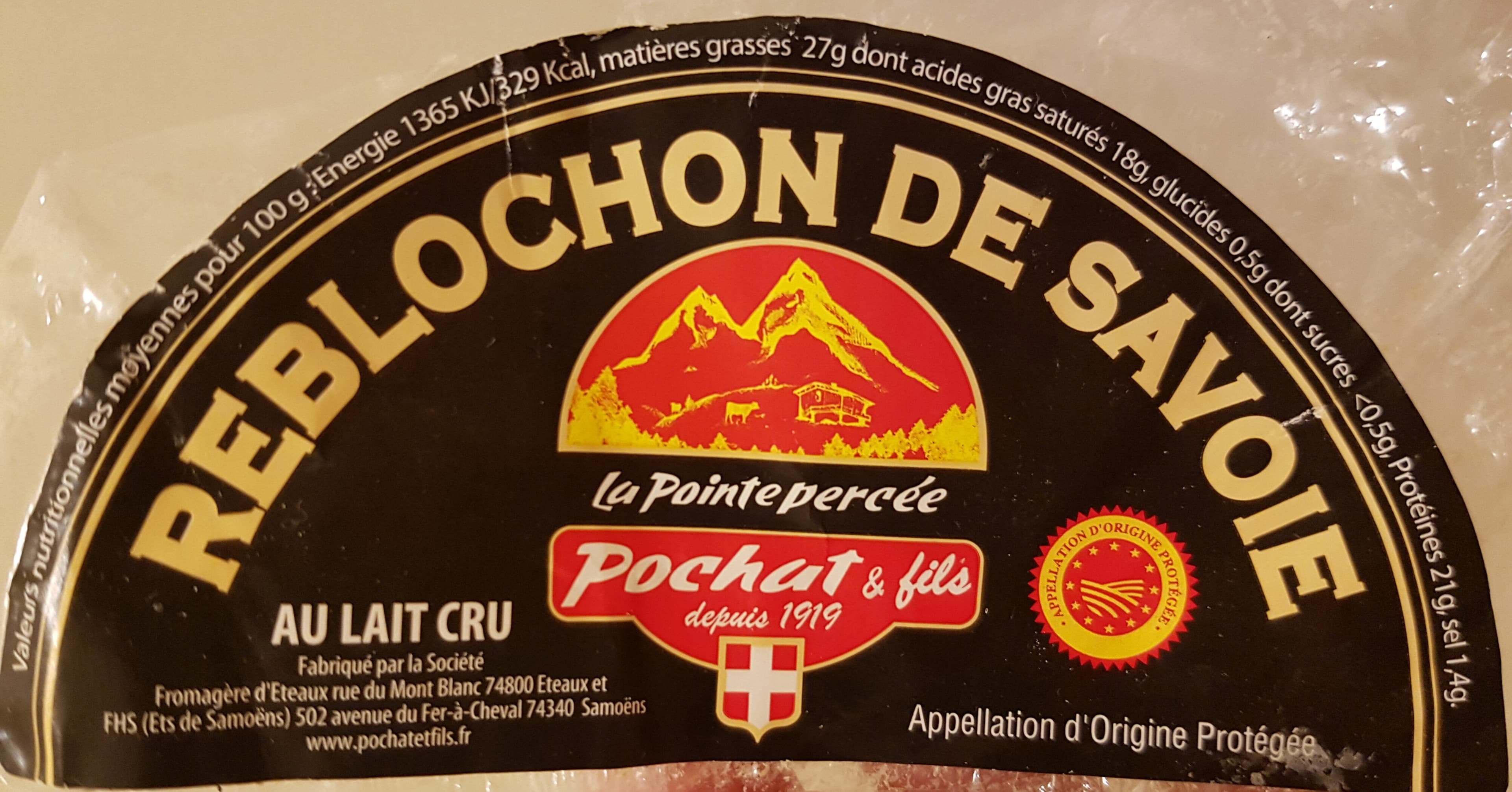 Pochat et fils Reblochon de Savoie AOP packshot