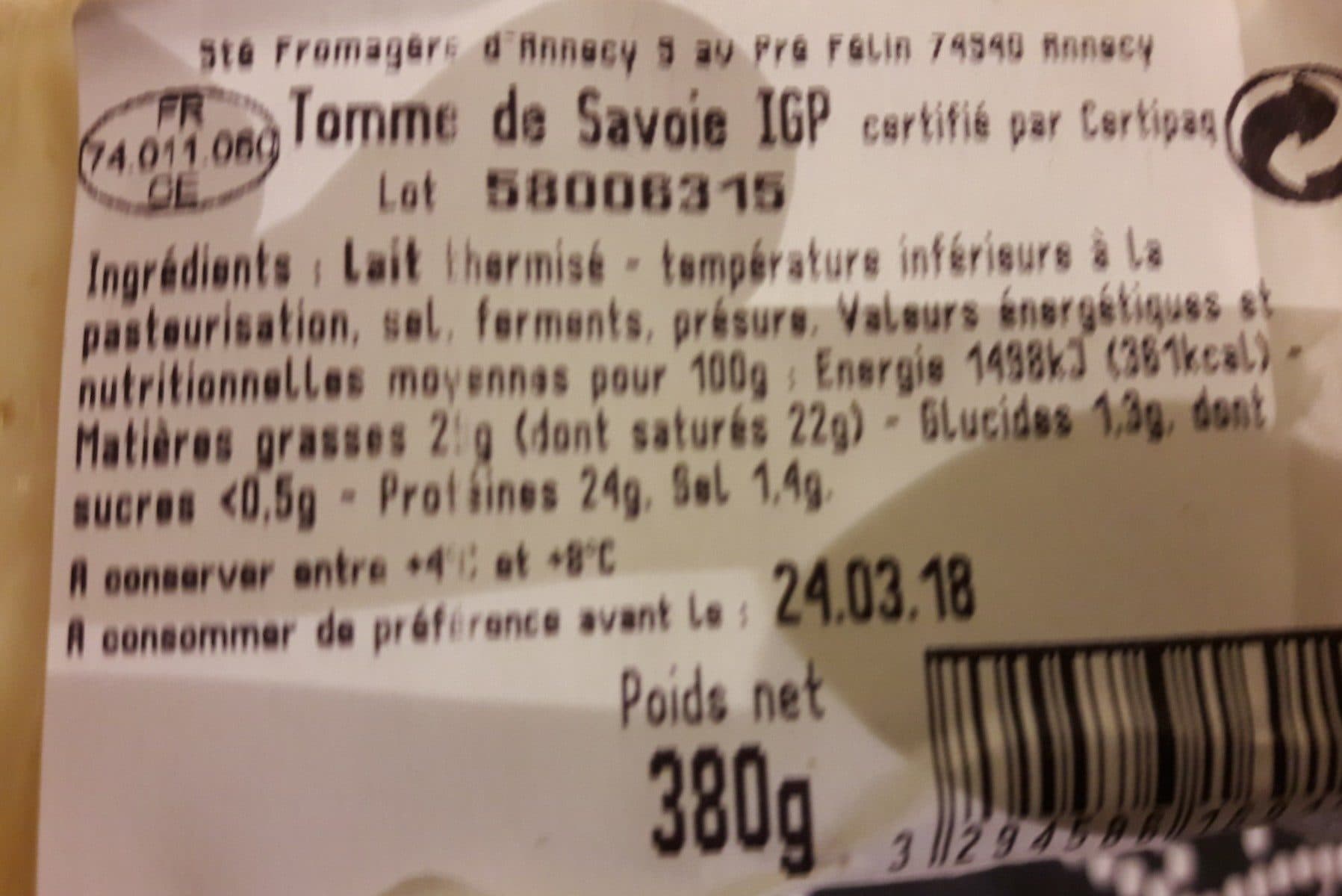 pochat & fils Pochat Tomme Savoie packshot