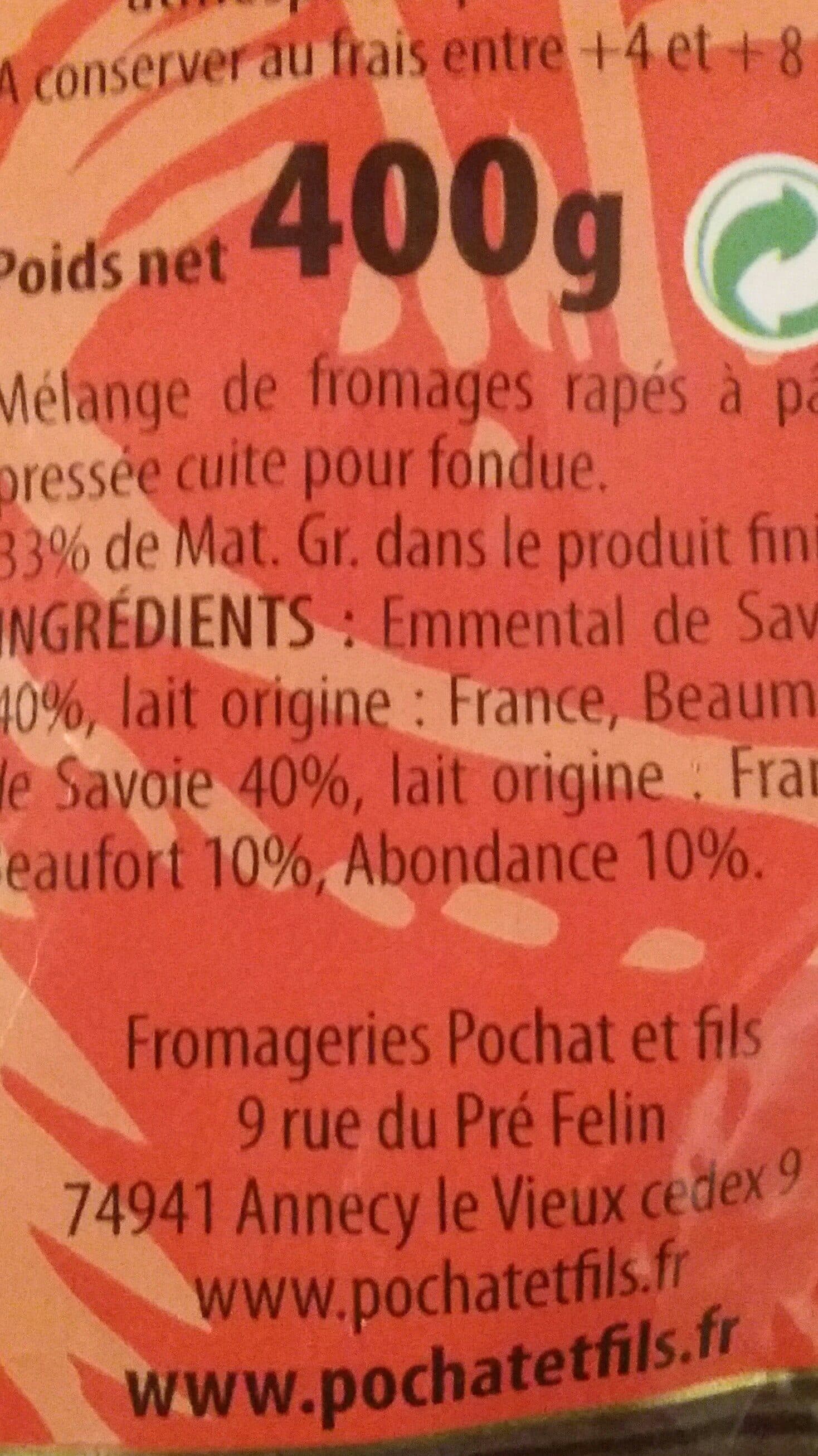 Pochat Pochat fondue savoyarde packshot