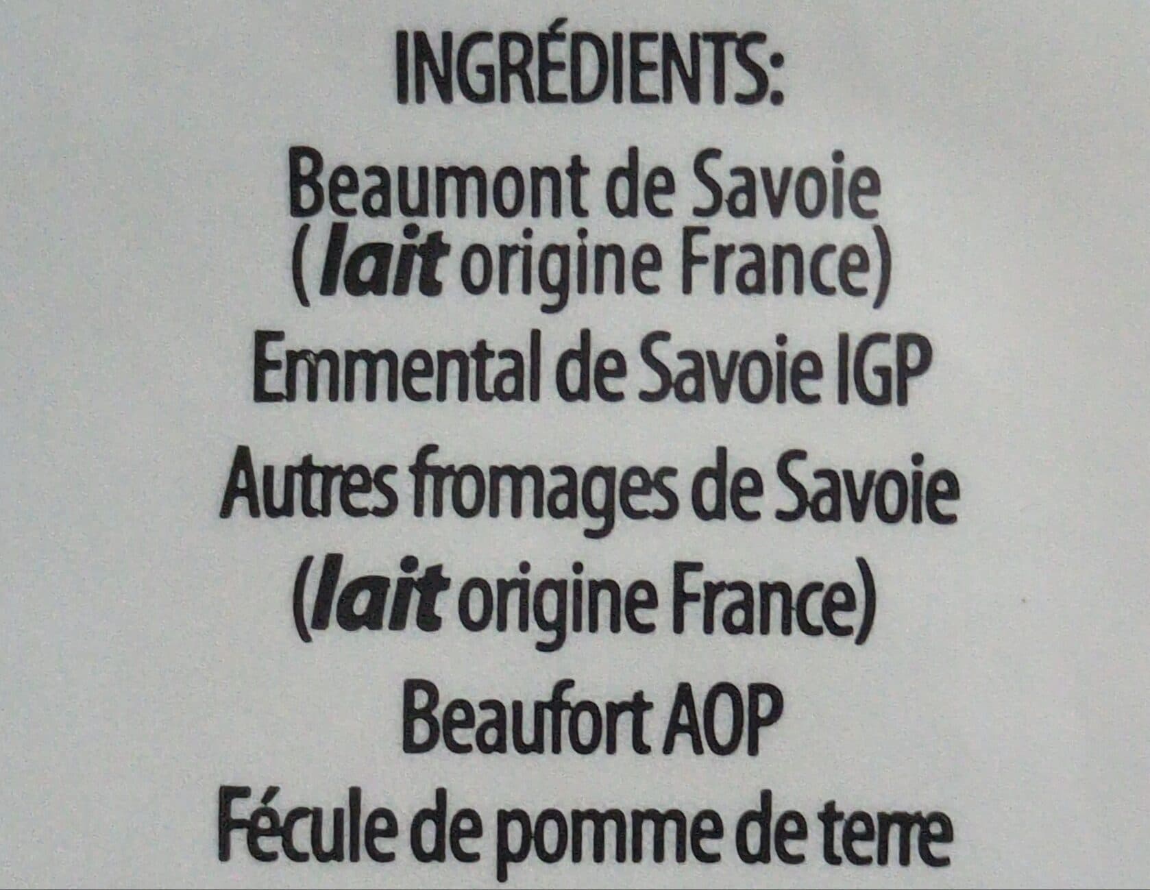 Pochat & fils Fondue savoyarde au fromage de Savoie packshot