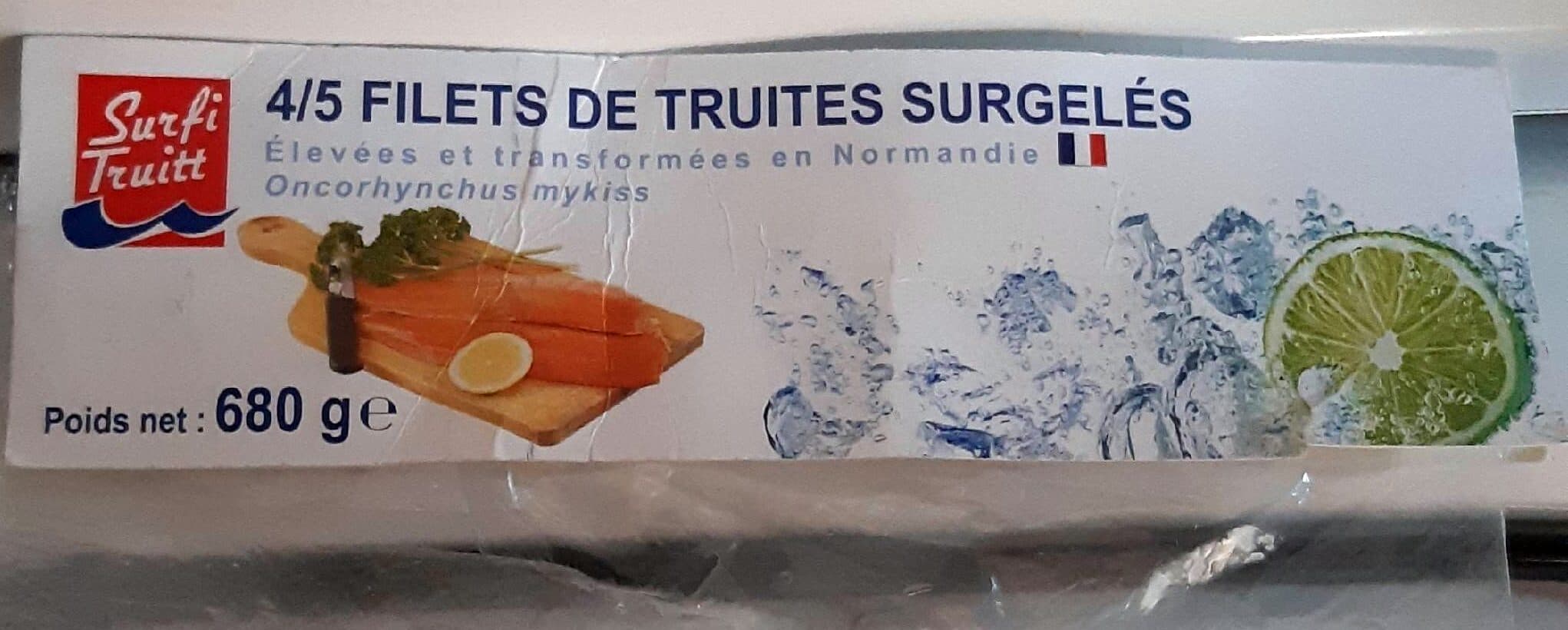Open Food Facts Filets de Truites Surgelés packshot