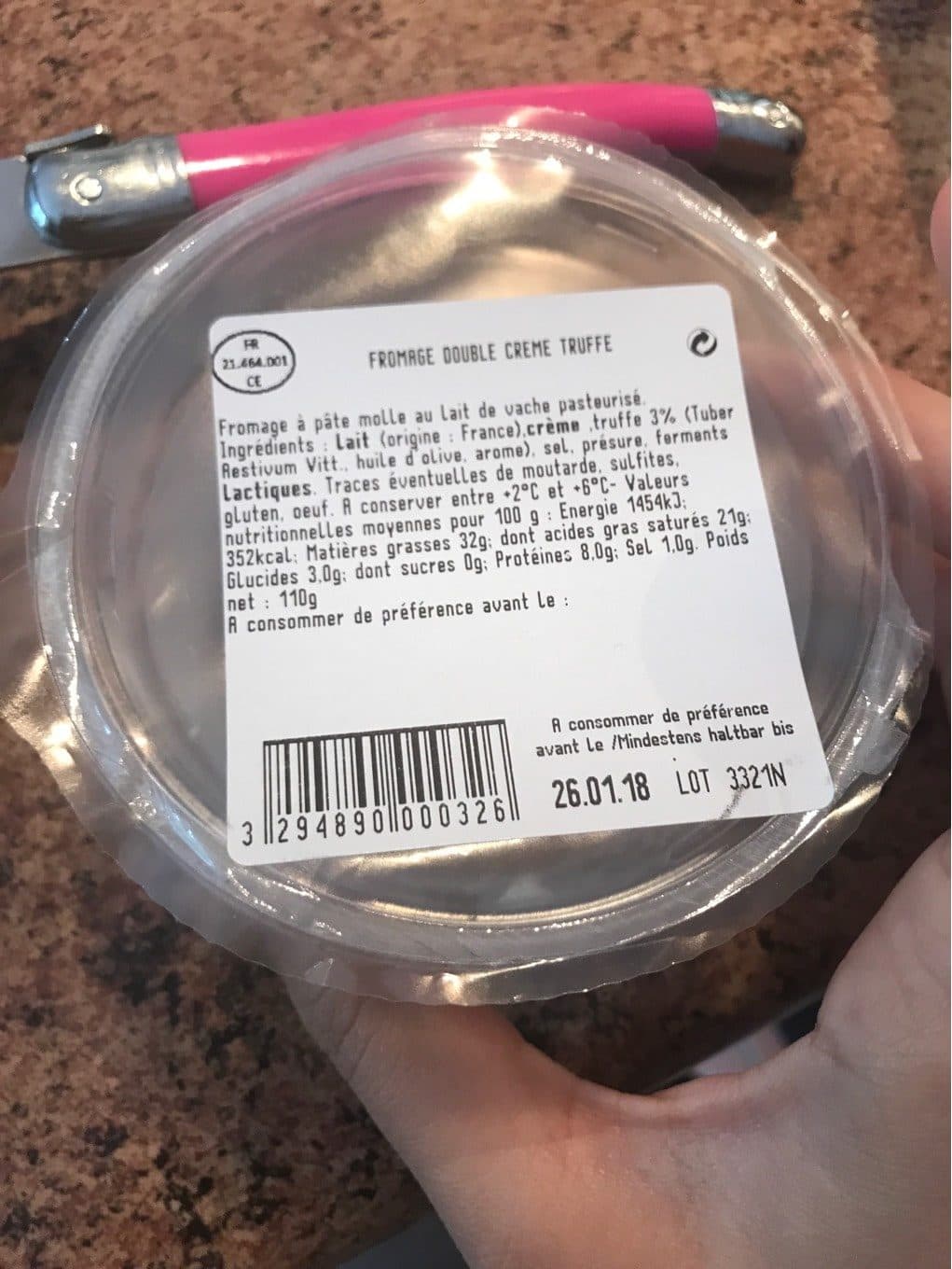 Lidl Fromage double creme truffe packshot