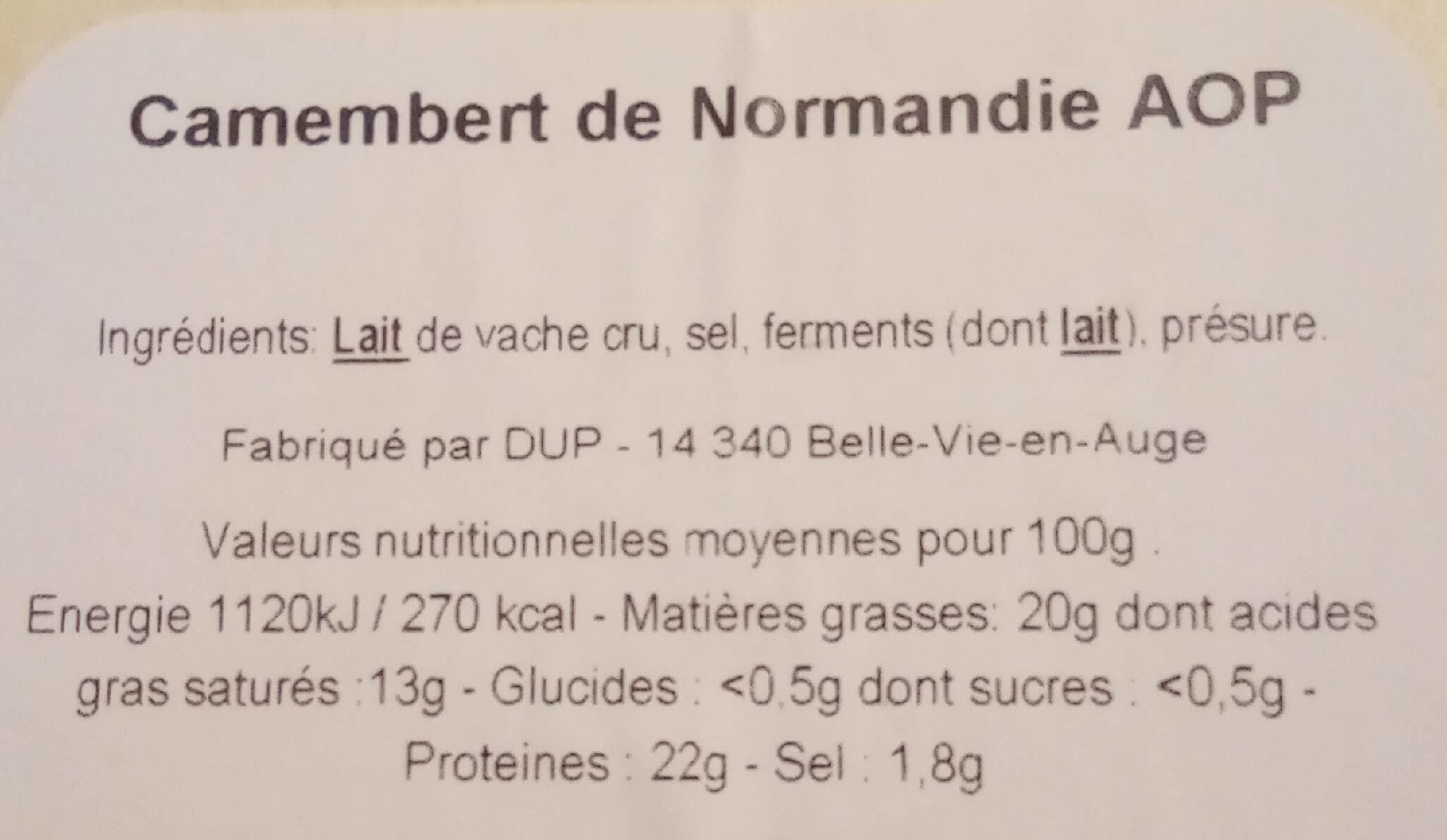 Domaine du Plessis Camembert de Normandie AOP packshot