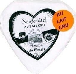 Fleuron du Plessis Fleuron du Plessis, Coeur Neufchatel AOC, au lait cru, le fromage de 200 gr packshot