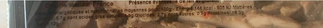 Open Food Facts Eminces de volaille Kebab packshot