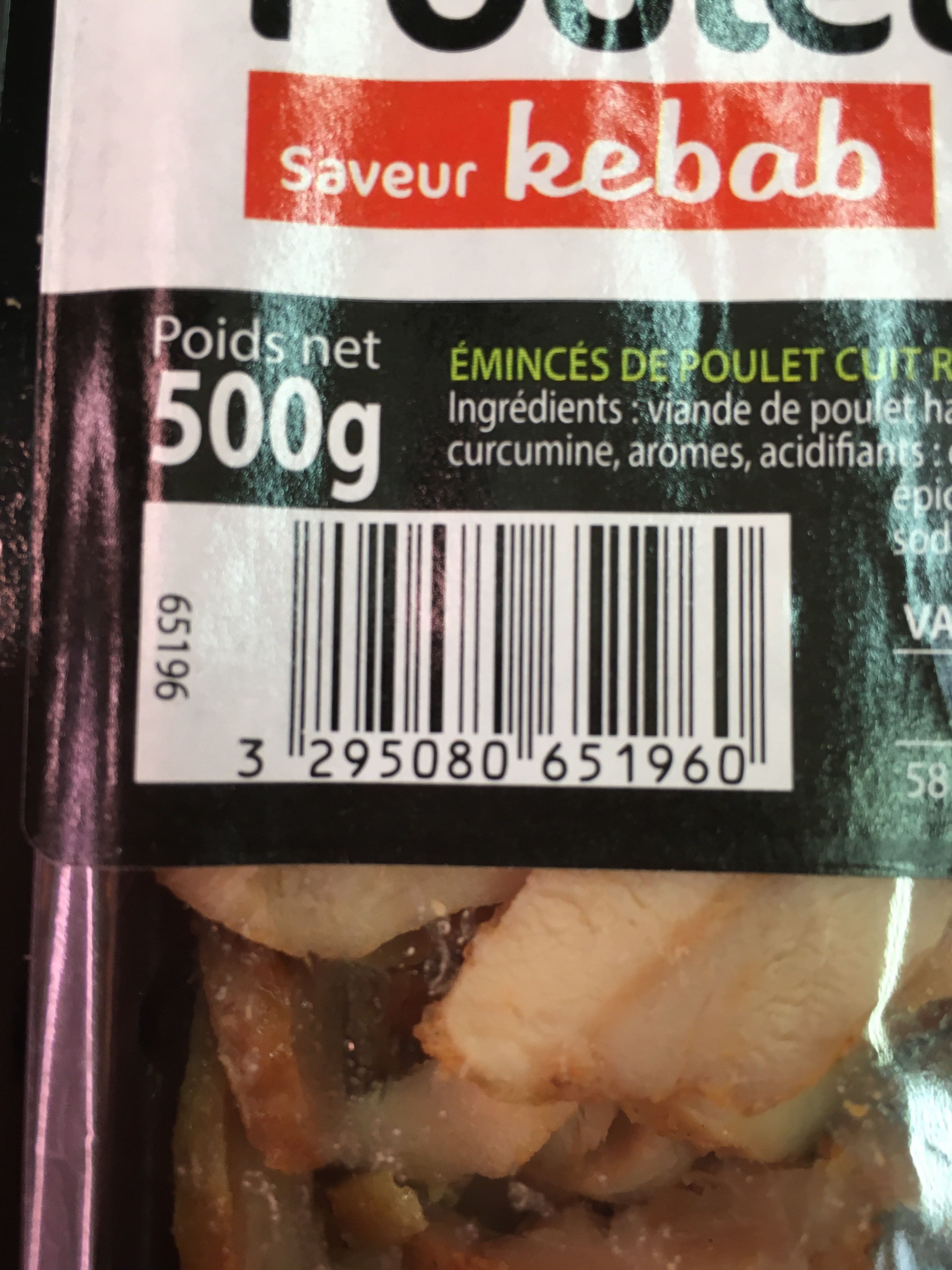 Id Halal émincés de poulet cuit packshot