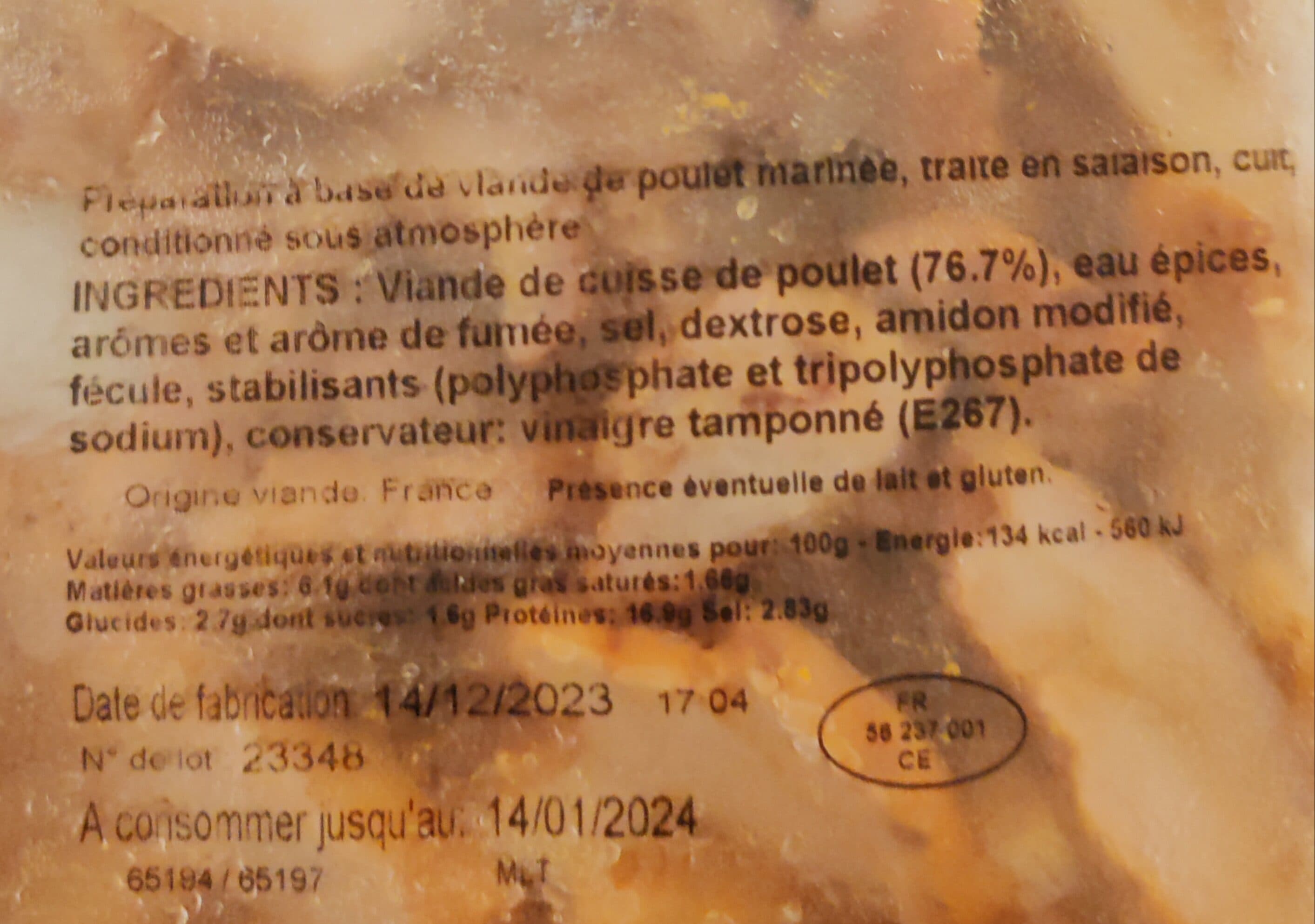 Id Halal Émincé de Poulet Tikka packshot