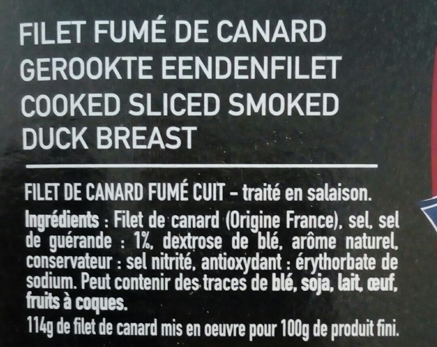 Canard Passion Filet de canard fume pretranche PROCANAR packshot