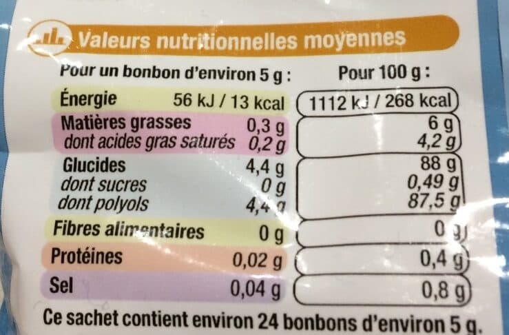 U Bonbons goût caramel packshot