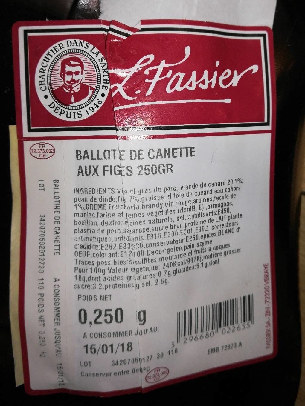 L.Fassier Ballotte de canette packshot