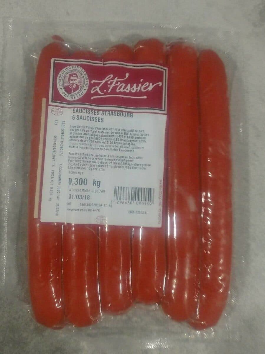 Open Food Facts Saucisse Strasbourg packshot