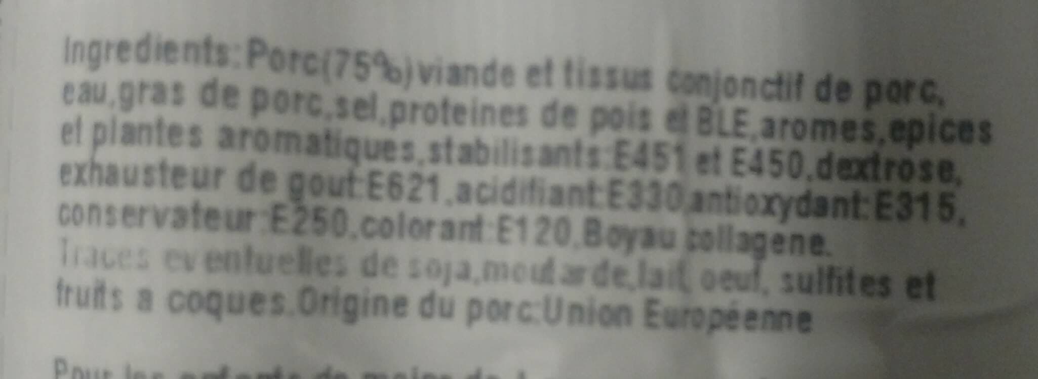 Open Food Facts Saucisse Strasbourg packshot