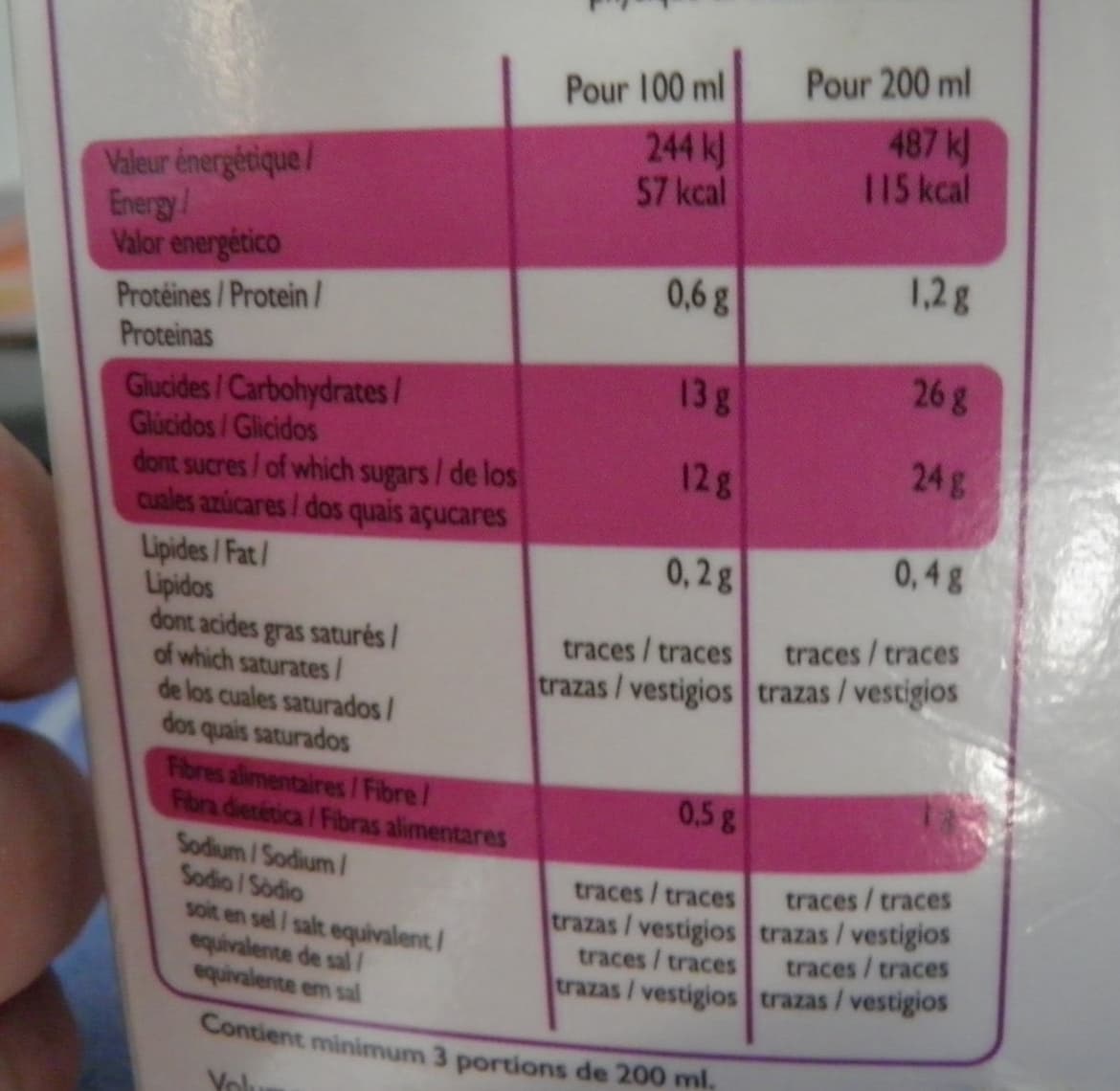 Leader Price Smoothie Mangue Fruit de la passion packshot