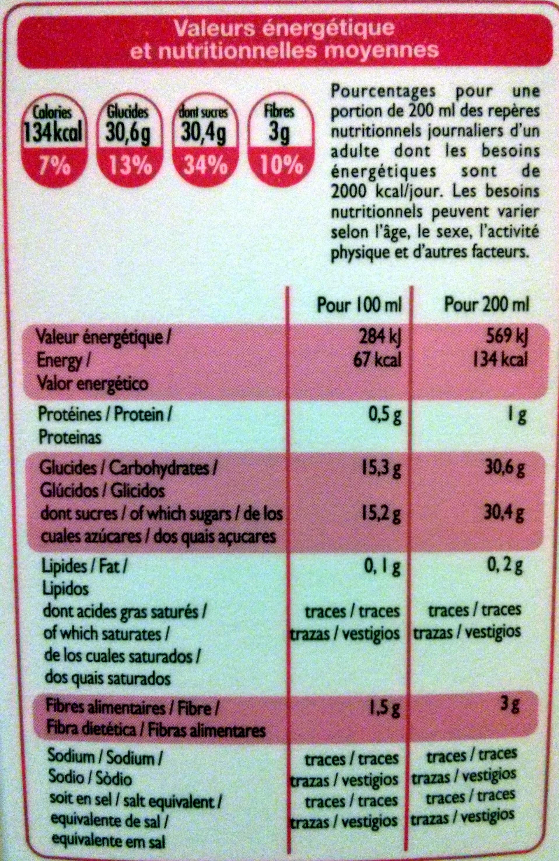 Leader Price Smoothie framboise myrtille packshot