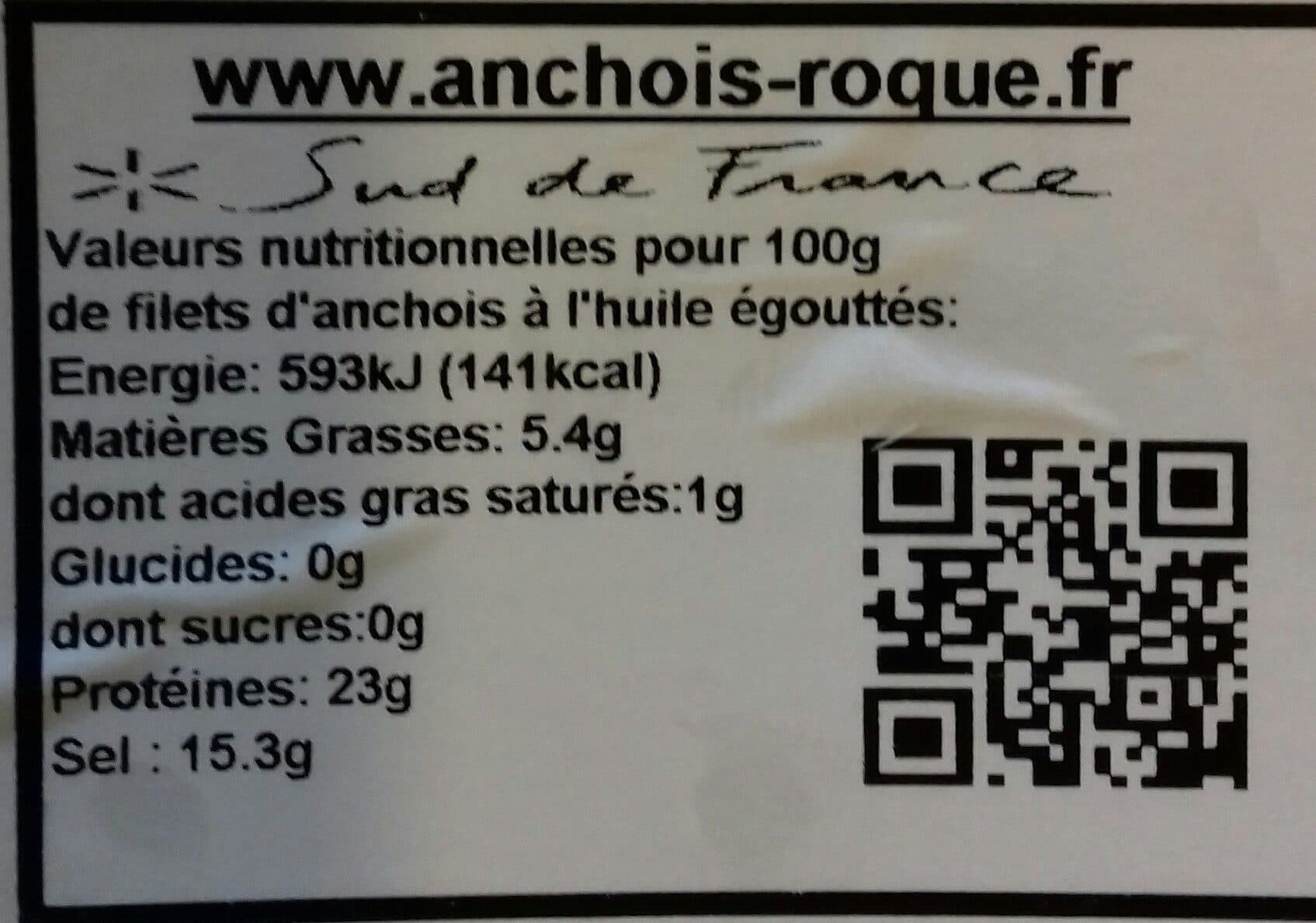 Roque Filets d'anchois a l'huile de tournesol packshot