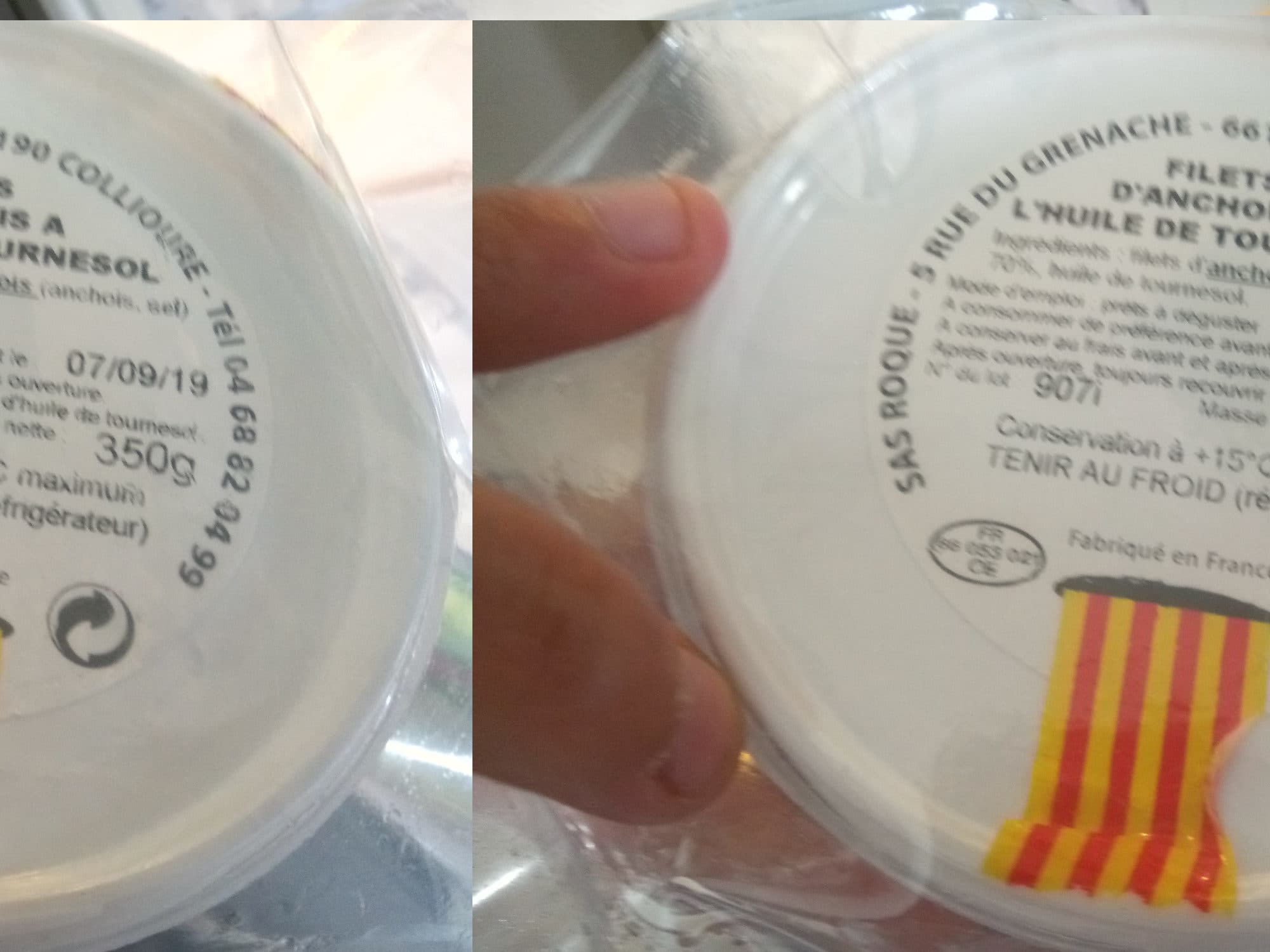 Open Food Facts Filets d'anchois à l'huile de tournesol packshot