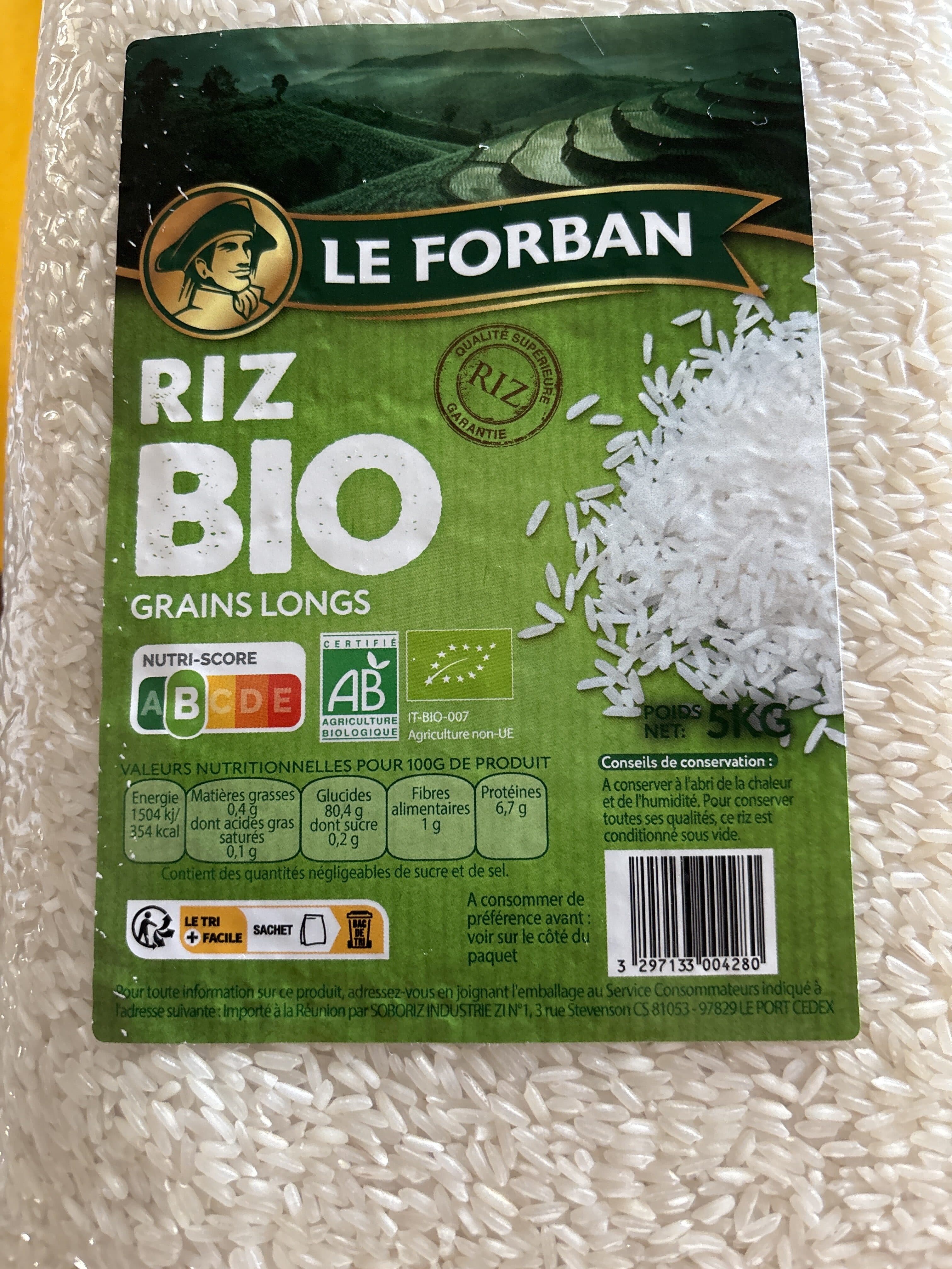 Open Food Facts Riz grains longs BIO packshot