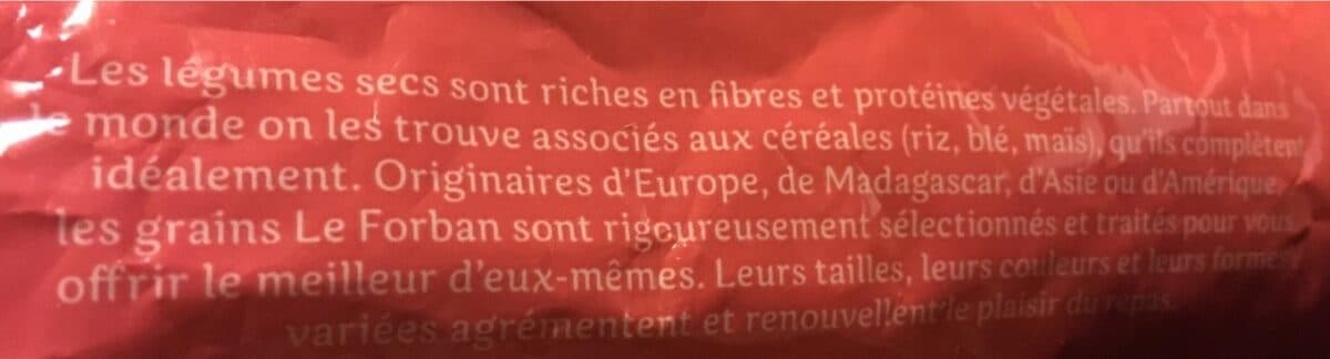 Open Food Facts Lentilles blondes packshot