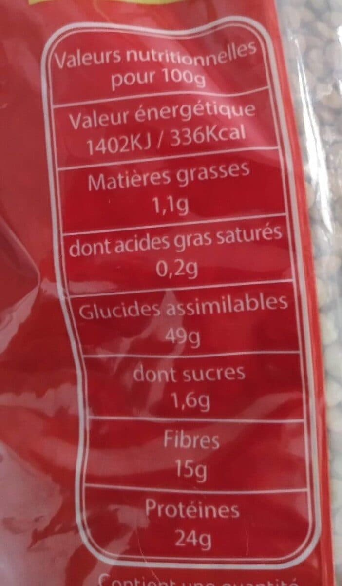 Open Food Facts Lentilles blondes packshot