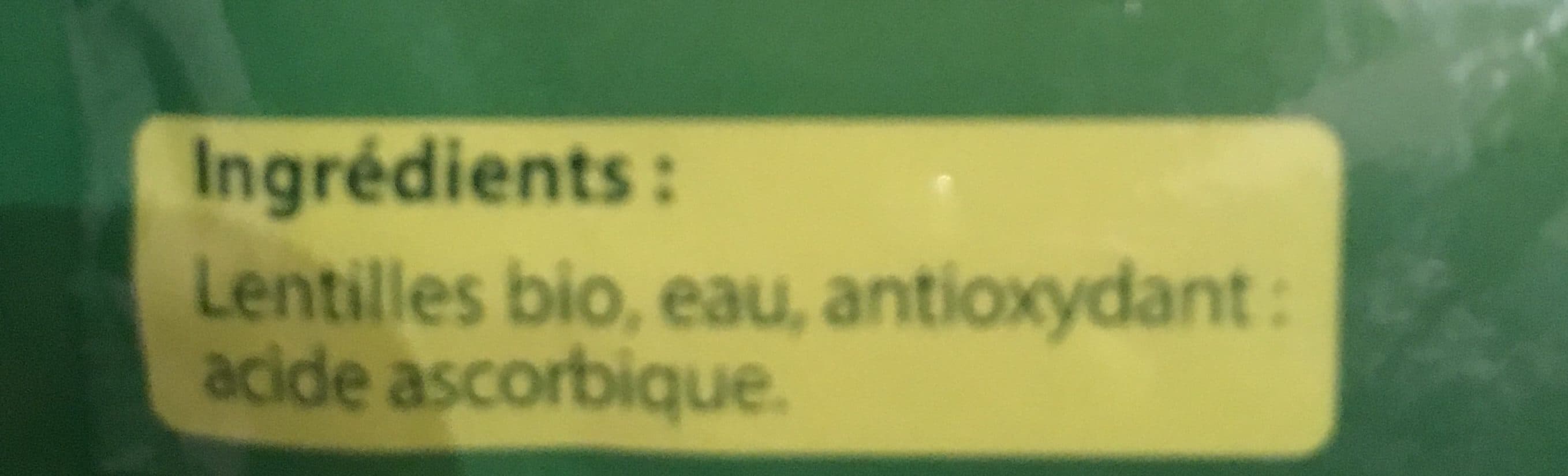 Le Forban Lentilles bio au naturel packshot