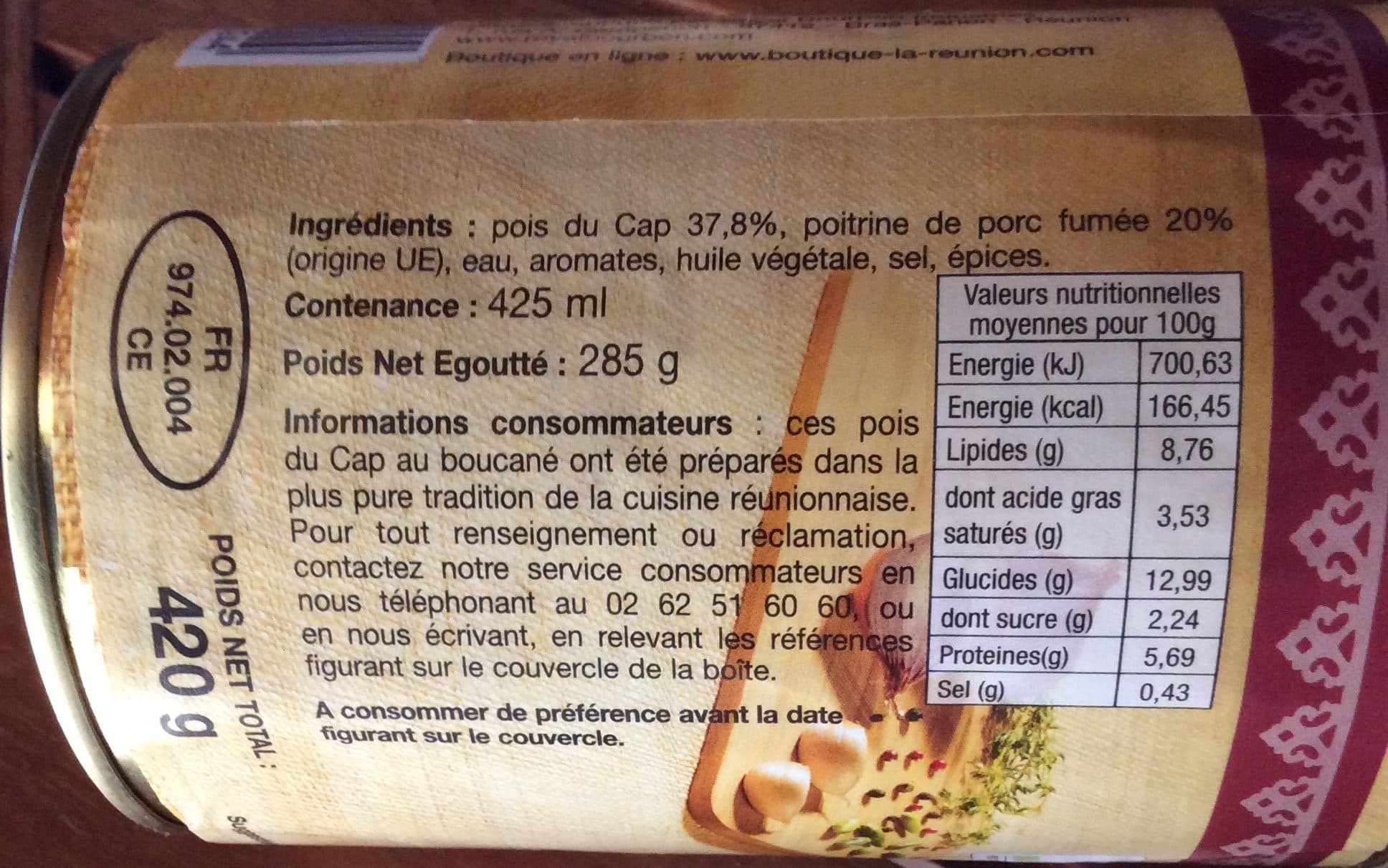 Royal Bourbon Pois du cap au boucané 1/2 packshot