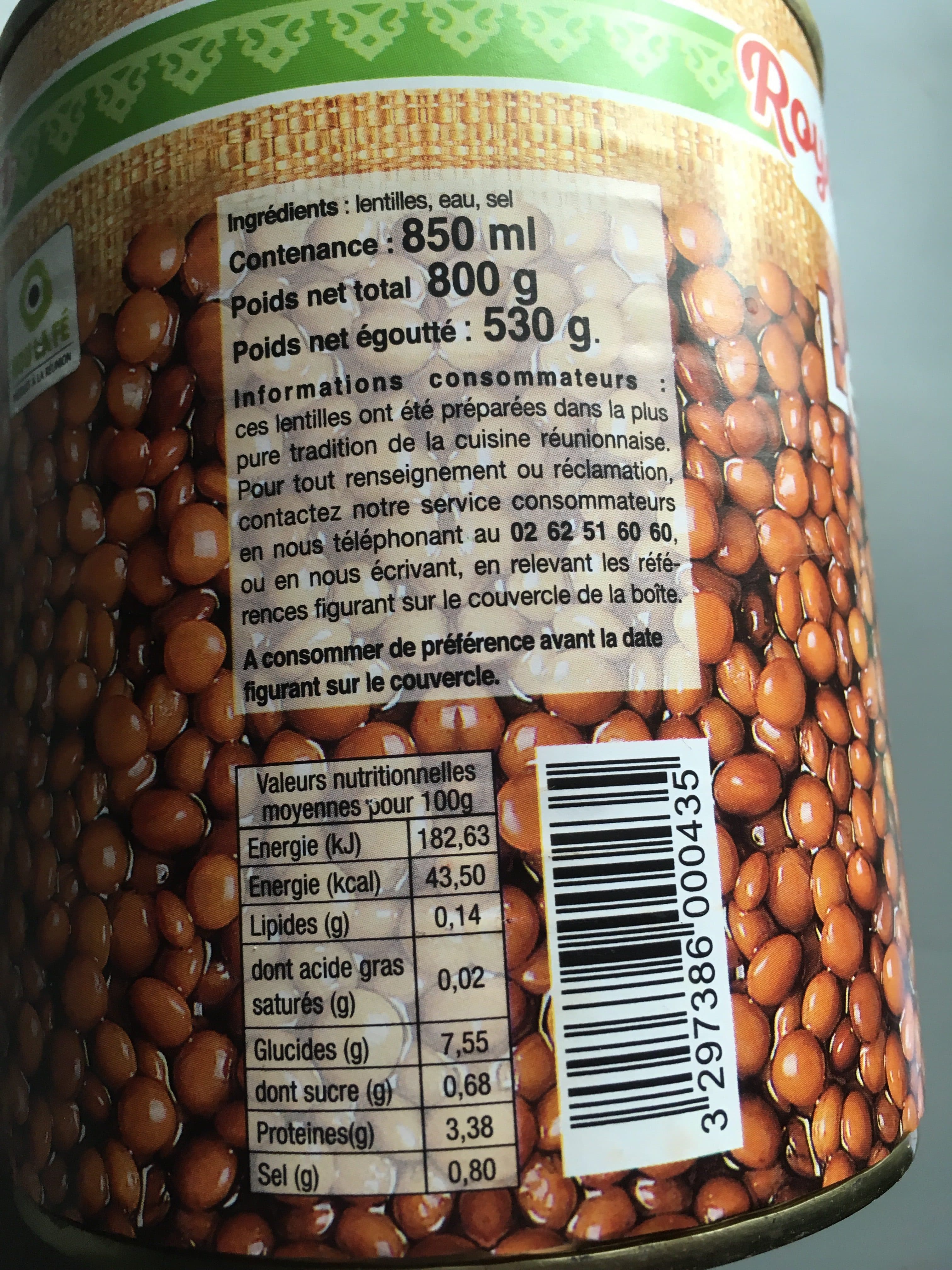 Royal Bourbon Lentilles naturelles 4/4 packshot
