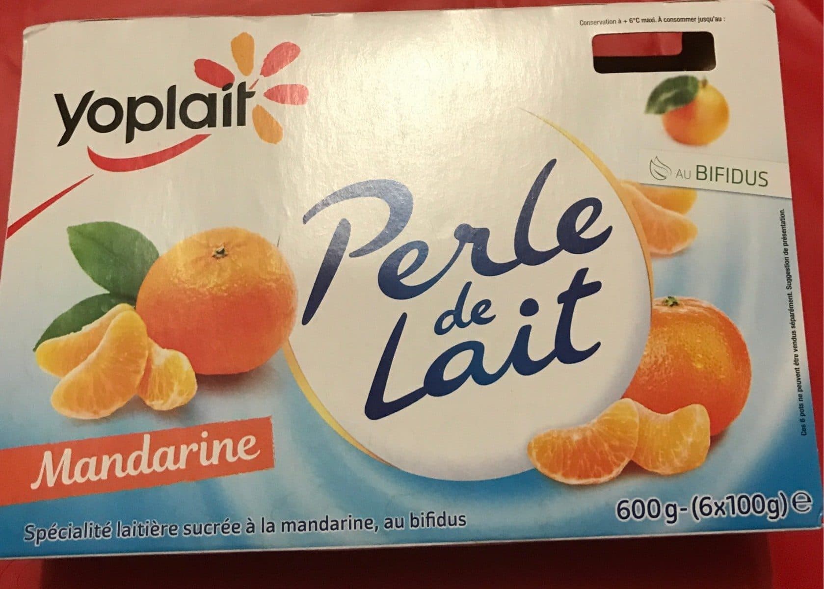 Yoplait Perle de lait mandarine packshot