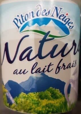 Piton des Neiges Nature au lait frais packshot
