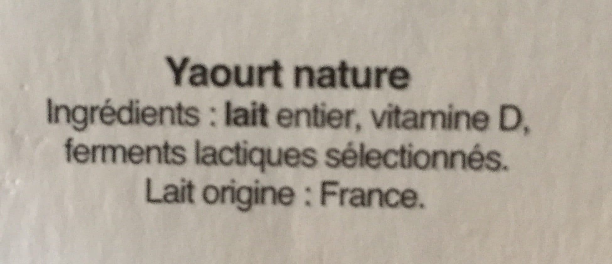 Piton des Neiges Yaourt nature au lait frais packshot