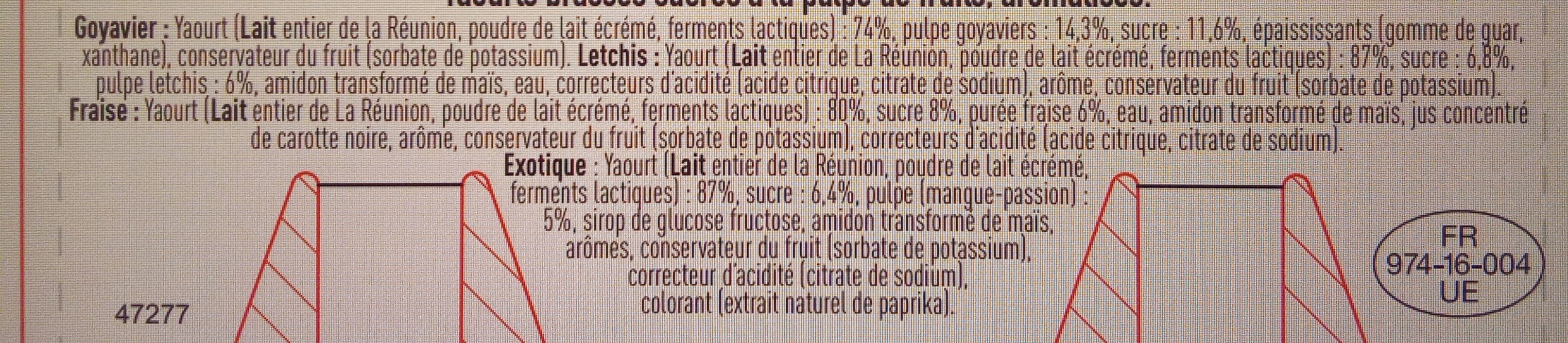 piton des neige Fruits Mixés (Yaourt Brassé Sucré à la Pulpe de Fruits) packshot