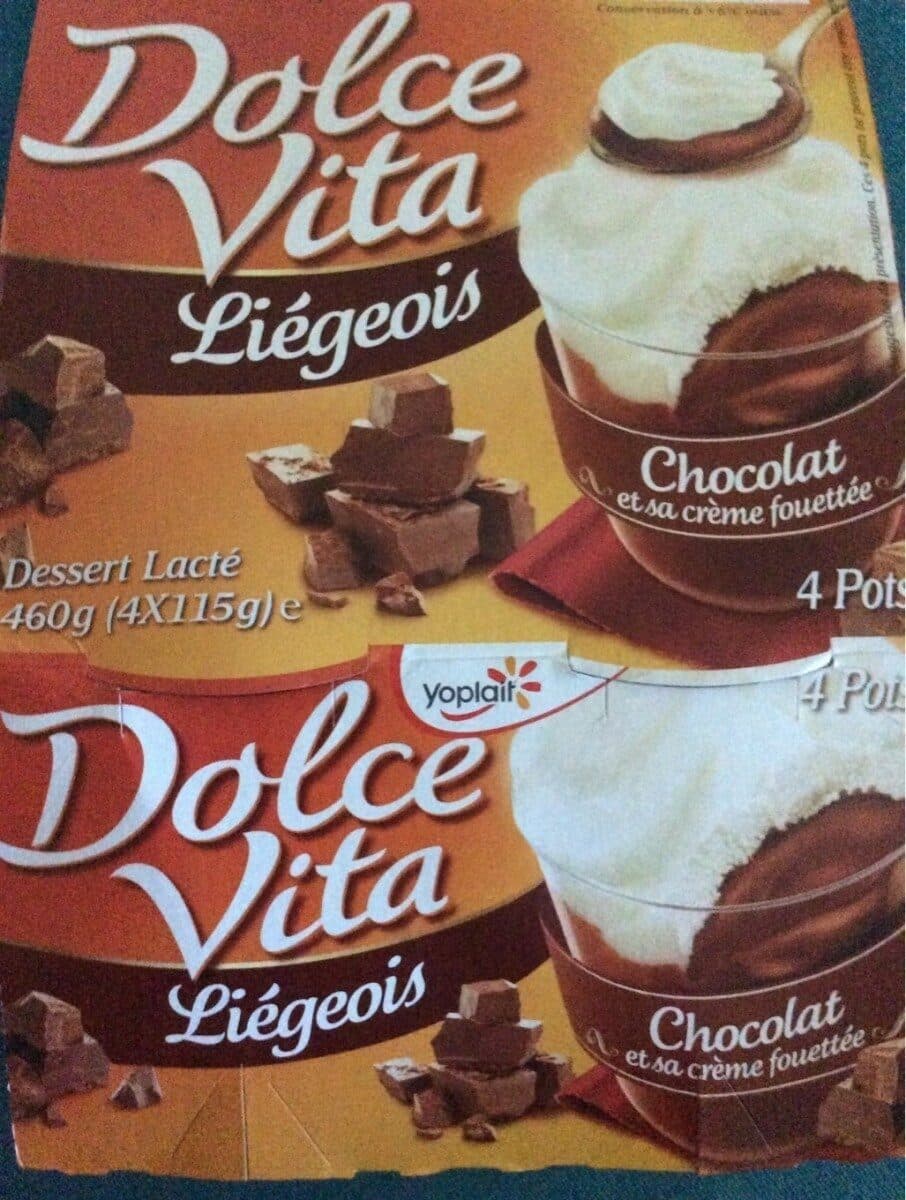 Yoplait Liégeois Chocolat packshot